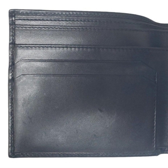 GUCCI Fabric and Leather Bi-Fold Wallet in Black #03409590996 - Picture 2 of 7